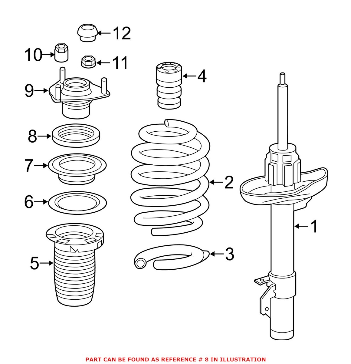 Genuine OEM Suspension Strut Bearing For Acura MDX 2014-2020