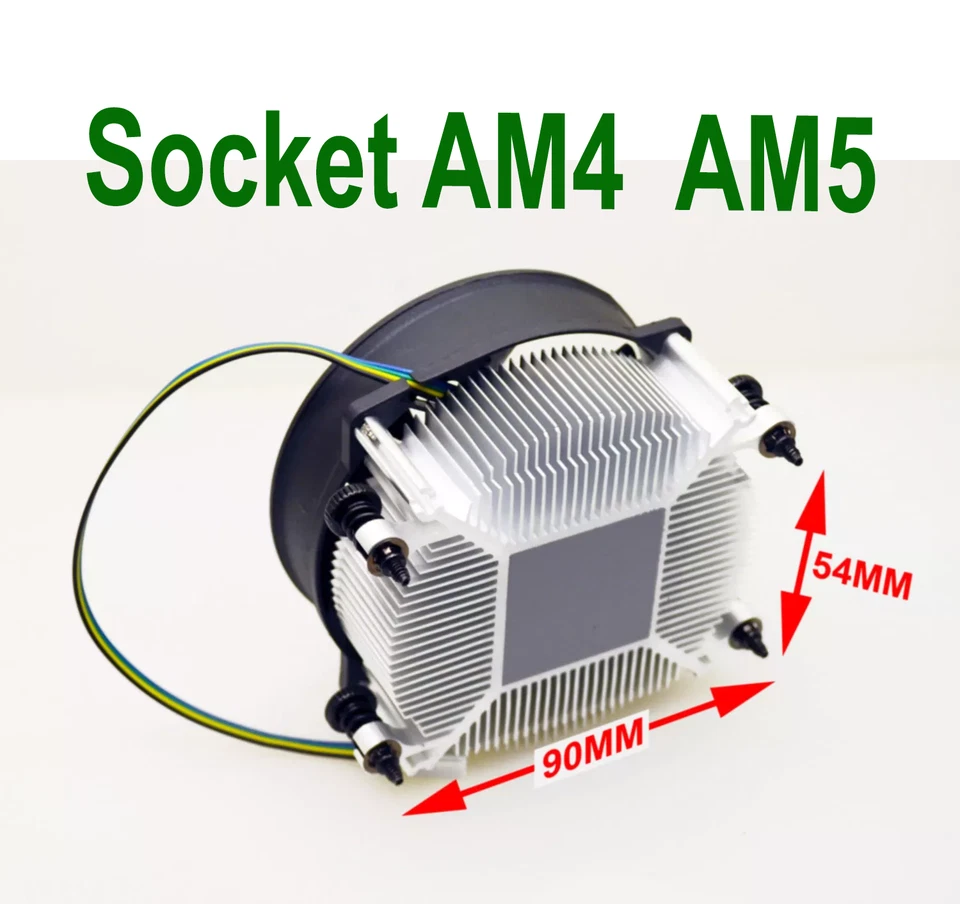 CoolerOne AM4 AM5 Ryzen CPU Cooling Fan 30mm Heat Sink 75W TDP (2-Pack) - Image 2 of 4