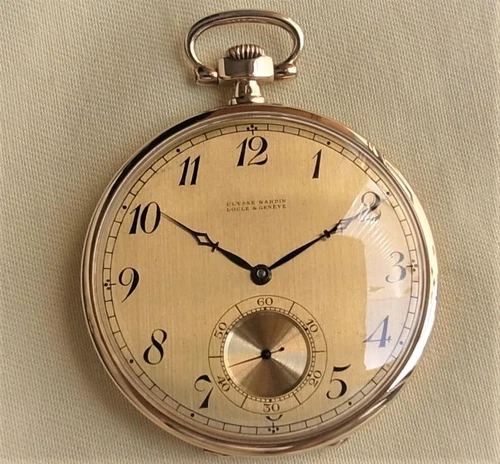 Ulysse Nardin Vintage Pocket Watch Manual Movement 14k Case Vintage Japan - Picture 1 of 7