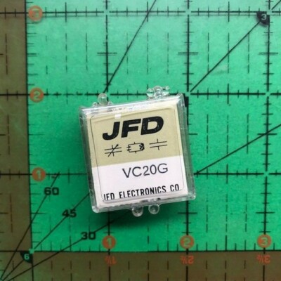 JFD Precision Variable Trimmer Capacitor VC20G Glass 0.8pF-8.5pF Vintage Audio
