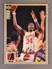 1994-95 Collectors Choice Silver Signature #34 Hakeem Olajuwon SP