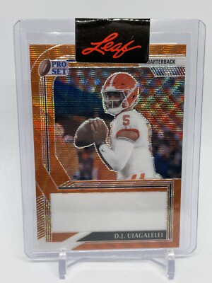 2022 Leaf Pro Set D.J. Uiagalelei Orange Unsigned Proof #1/1 Clemson (B122)