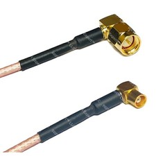 RG316 SMA MALE ANGLE to MCX FEMALE ANGLE RF Cable FAST-SHIP LOT