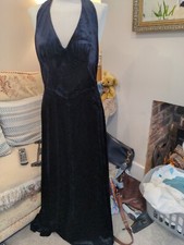 MARY QUANT GINGER GROUP Beautiful Vintage 1960s  Black Velvet Dress MOD Era VTG