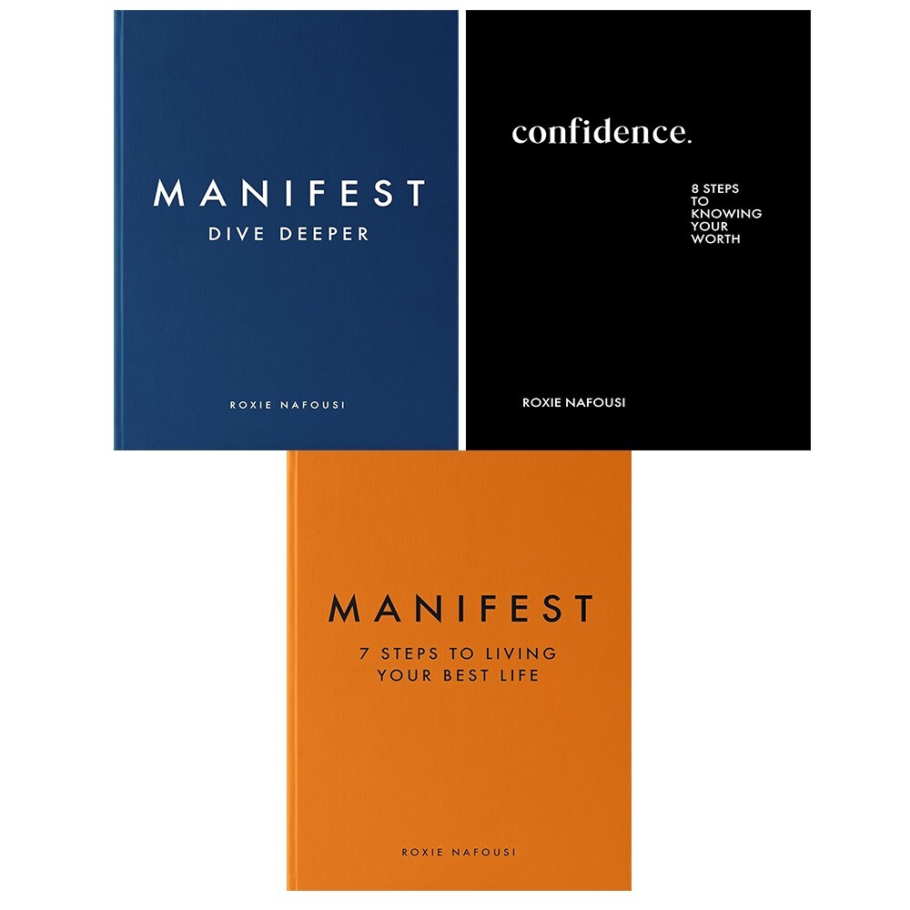 Roxie Nafousi Collection 3 Books Set Confidence,Manifest,Manifest Dive Deeper HB