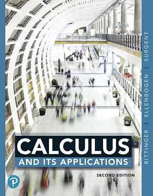 Calculus and Its Applications (2nd - Hardcover, by Bittinger Marvin L.; - Good
