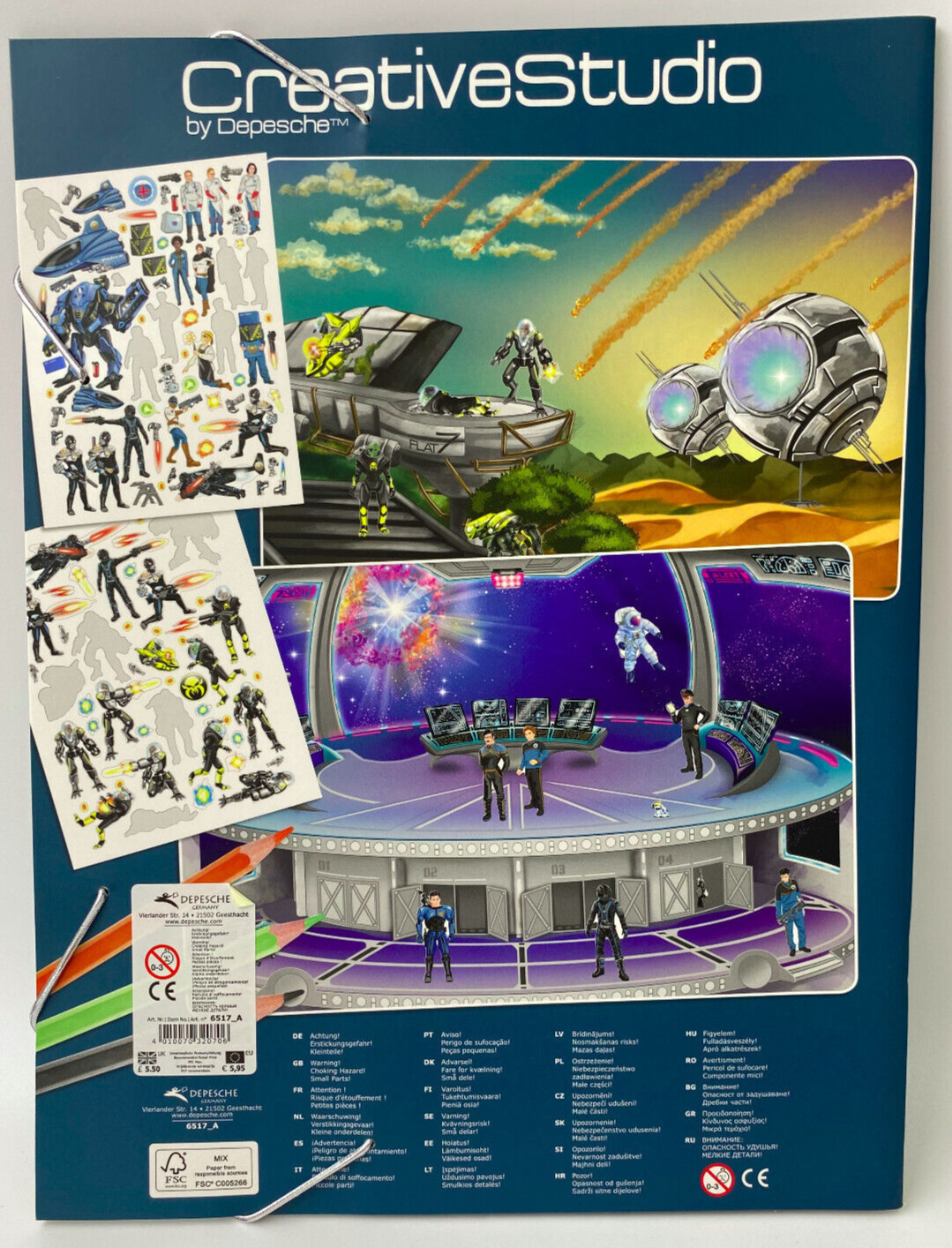 Thumbnail - 🚀 7 X Create Your Space Fun Stickerbuch Für Jungs Und Mädchen 👽