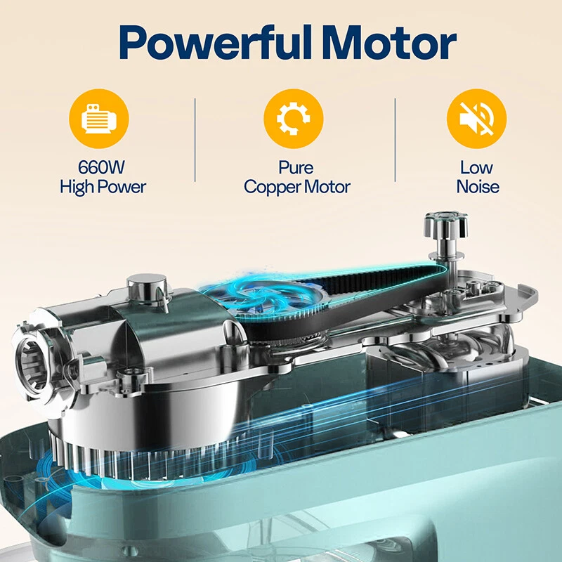 9in1 Stand Mixer 6 Speed 7.5Qt w/ Fermentation Timer Meat Grinder Juicer Slicer - Image 4 of 4