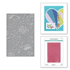 Spellbinders Embossing Folder "BOLD FLORAL" Large 5.5"x8.5" Size SES063