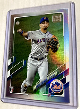 2021 Topps #53- ANDRES GIMENEZ Rainbow Foil SP Rookie RC Card. rookie card picture