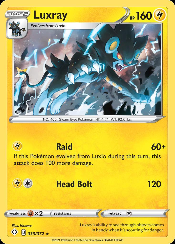 Pokemon Luxray (33/73) Shining Fates LP HOLO