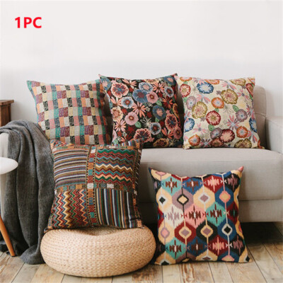 Bohemian Ethnischer Kissenbezug Kissen Schutzhülle Retro Sofa 18 20 2