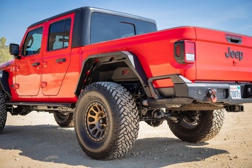 Body Armor 19-24 Fits Jeep Gladiator JT Rear Fender Flares Light Texture Black - Picture 3 of 3