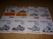 8 x Hanomag Konvolut Nutzfahrzeug Prospekt 80 J. Konvolut Bagger Frontlader etc.