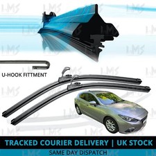 For Mazda 3 Series 2013-2018 Front Windscreen 24" 18" Flat Aero Wiper Blades Set