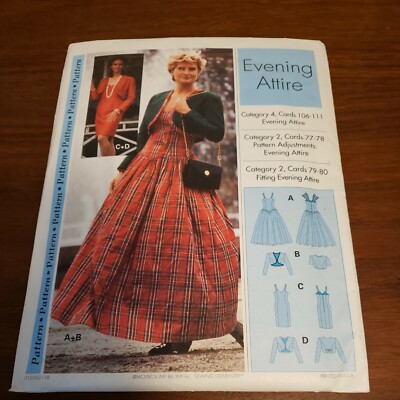 Sewing Step By Step Sew Pattern Evening Attire Size 4-22 Dress & Jacket