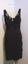 Newport Vintage Black Sleeveless Above Knee Length Fitted Cocktail Dress -Size M