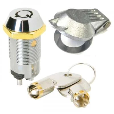 Eagle C Rating/3 A On / Off Security Key Barrel Switch Lock Inc 2 Keys & Cover