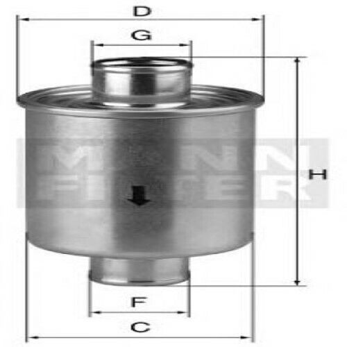 Filter, operating hydraulics MANN-FILTER W79/2