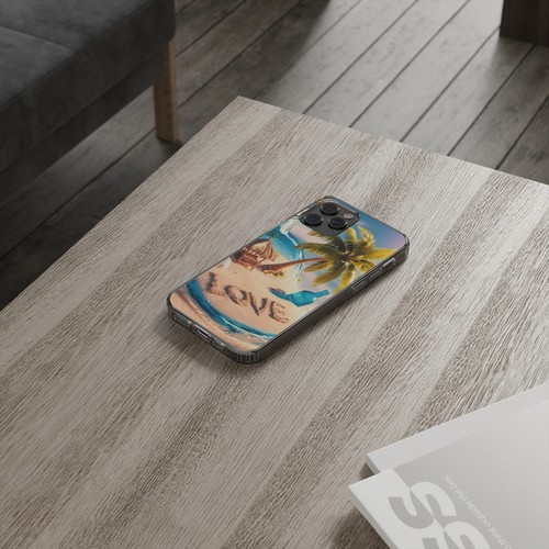 Tropical Paradise 3D Render Cell Phone Case – Hyper-Realistic Beach Scene - Picture 3 of 68