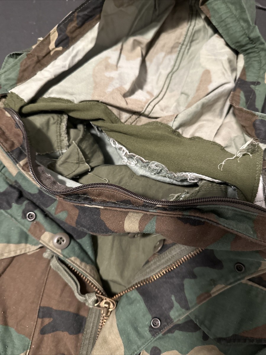 Vintage M65 Field Jacket Camo Alpha Industries Scovill