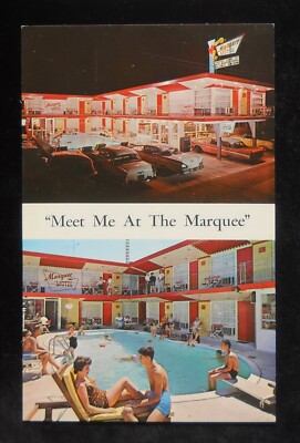 1960s Marquee Motel Swimming Pool 20th & Surf Avenue Old