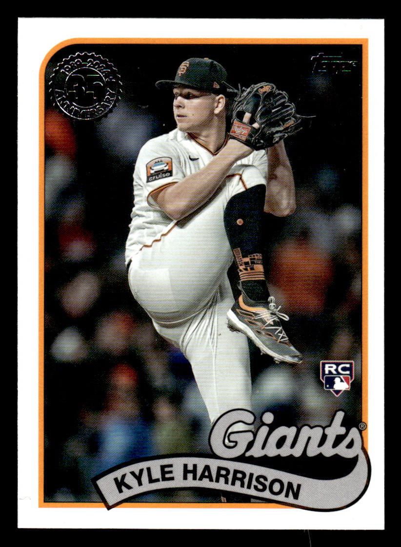 2024 Topps #89B-95 Kyle Harrison 1989 35th Anniversary card