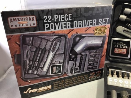 AMERICAN BUILDER 22 PIECE KIT POWER DRIVER SET - Bild 3 von 4