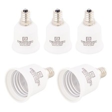 Candle Light to Regular E26 Light Bulb Adapter Chandelier Light Socket Conver...
