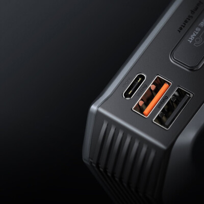 Baseus Starthilfe Powerbank 20000mAh - Auto Starthilfegerät Mit Schnellladung Für 12V Fahrzeuge