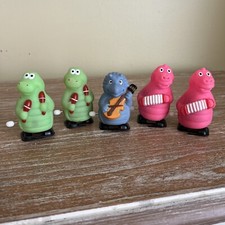 Vintage Dinosaur Band WIND-UP Toys Lot of Five