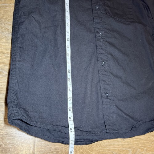 Diamond Supply Co. Button Up Shirt Long Sleeve Black Men’s Medium Preppy - Picture 9 of 9