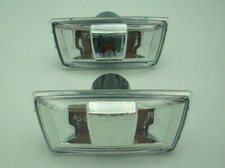 Satz Seitenblinker klarglas chrom passend für OPEL ASTRA H CORSA D ZAFIRA B