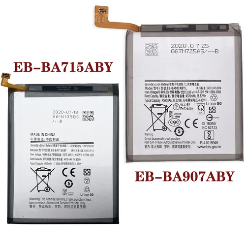 For Samsung Galaxy A71 / A71 5G Battery A715F / A716U EB-BA715ABY EB-BA907ABY