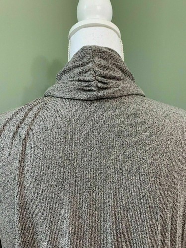 Lisa Rinna Open Front Duster Cardigan Light Taupe Petite XXS - Picture 4 of 5