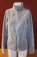 Women's The North Face Fleece Jacket S Small Grey Outdoor Zip Up