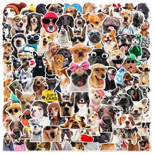 100 PCS Cute Pet Puppy Dog Stickers Animals Sticker Waterproof Vinyl Decal fo...