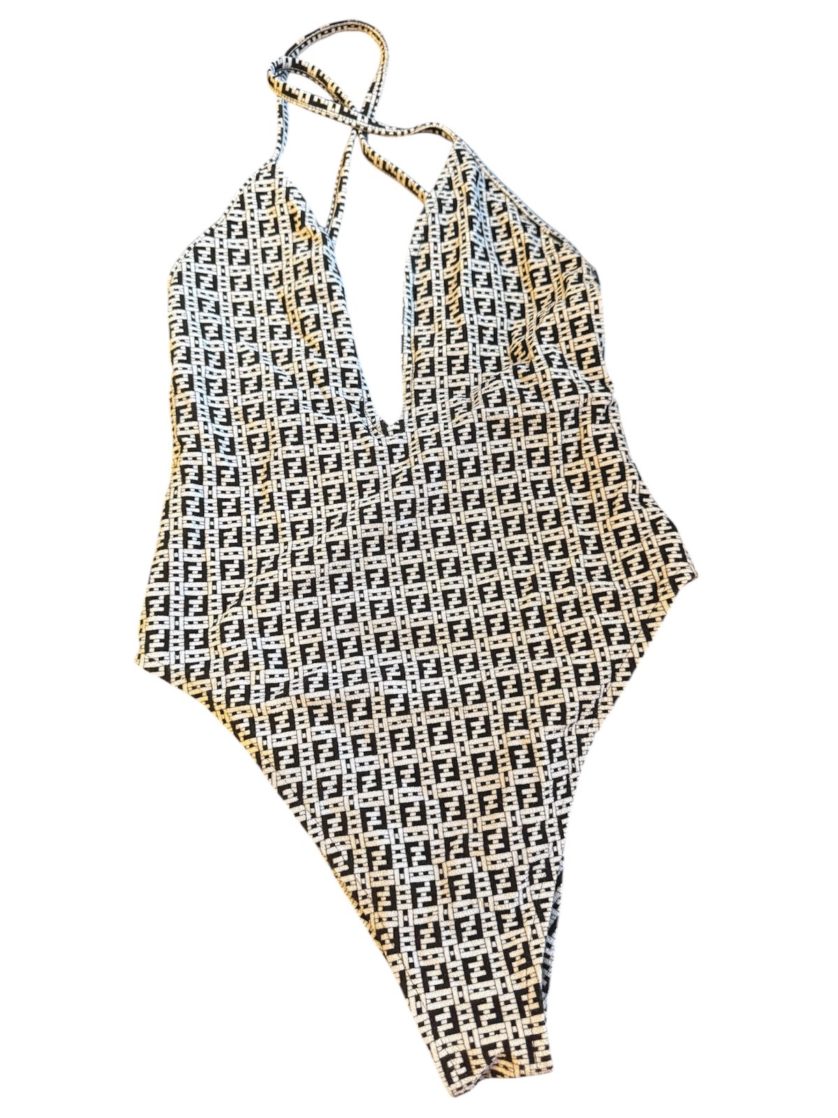 fendi logo one piece women swimsuit