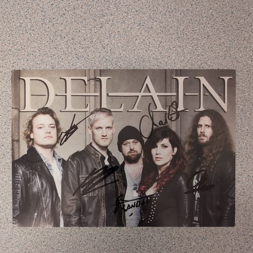 DELAIN - The Human Contradiction 2014 Sealed Gold Vinyl With Signed Picture - Picture 4 of 5