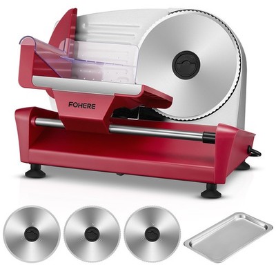 250W Meat Slicer Machine for Home, Electric Food Slicer with Stainless Steel ...