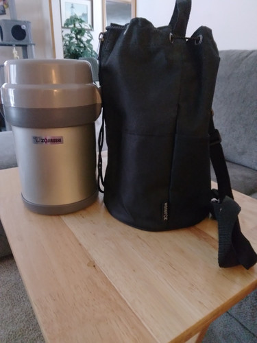 Zojirushi Edelstahl Bento Thermo Mahlzeit Warm Mittagessen inklusive Brotzeittasche - Bild 1 von 4