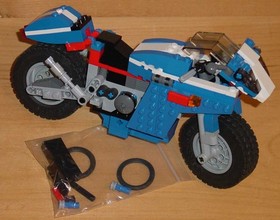Lego Creator 6747 Race Rider with 3 manuals, 3 in 1