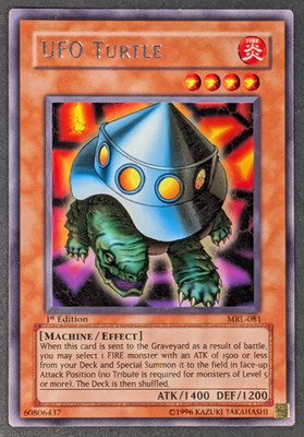 Yugioh TCG Card - 1x UFO Turtle - MRL-081 -NM/ LP - 1st Edition - Vintage Rare