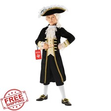 Morph Founding Father Costume, Kids Colonial Thomas Jefferson Hamilton Outfit