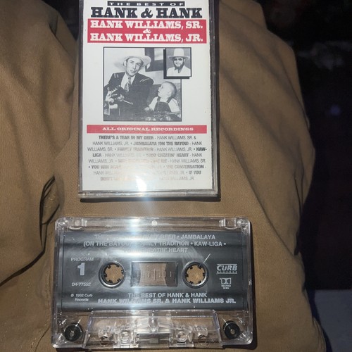 Hank Williams - The Best Of Hank Cassette Tape Country Hank Sr and Hank Jr