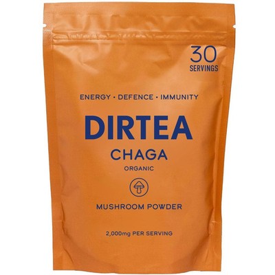 DIRTEA Chaga Mushroom Powder | 2,000mg / Serving | Organic, Vegan & Non GMO |...