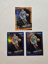 /60 Tidjane Salaun 2024-25 Prizm Black 6 Orange Wave, Blue /199 Rookie RC Lot x2