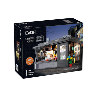 CaDA Street Coffee House 768 Teile Ziegel Modellbausatz C66005W