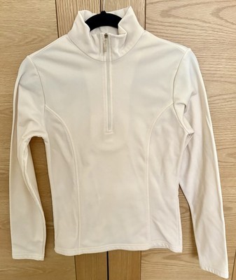 Women s Marker Cream Fleece Lined Slim Fit 1/4 Zip Top - Size M (Made In USA)