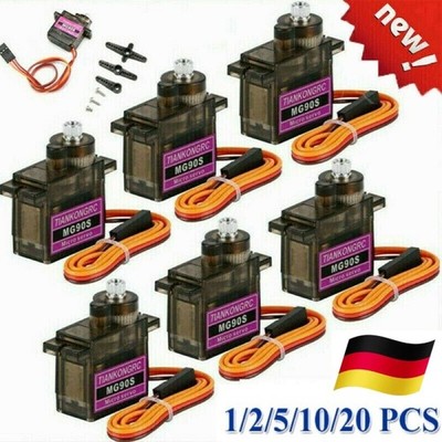 MG90S Metall Mini Servo 90° Motor Mikro RC Hubschrauber Flugzeug Auto r Boot NEU